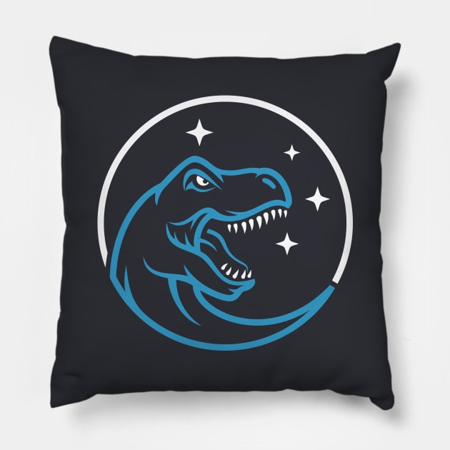 Nebula Rex Logo Dark Linear Pillow by NebulaRex