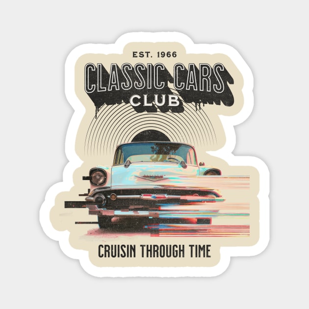 CLASSIC CARS CLUB Magnet by Cheersshirts