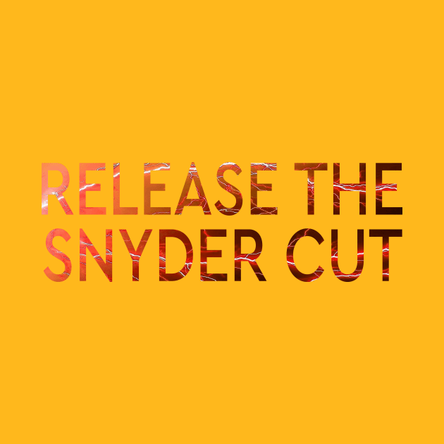 RELEASE THE SNYDER CUT - REVERSE FLASH RED LIGHTNING TEXT by TSOL Games