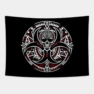 Tribal Skull Mandala Art Enthusiast Collector Graphic Tapestry