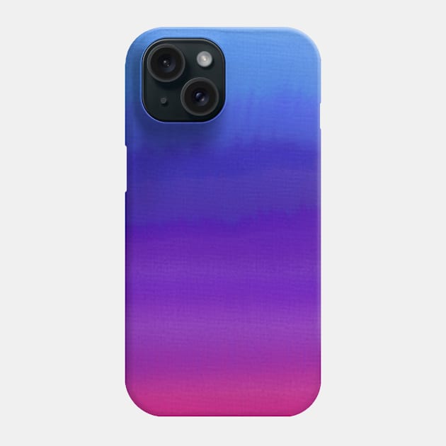 Vibrant blue purple watercolor gradient artwork Phone Case by Doodle Intent