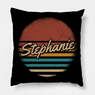 Stephanie Vintage Text Pillow