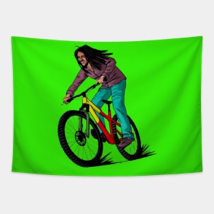 Riding a bike with Bob Tapestry