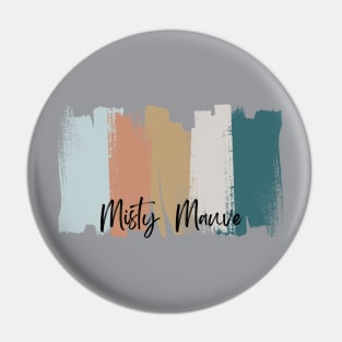 Misty Mauve Brush Stroke Color Palette Design Pin