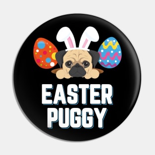 Easter Puggy Cute Dog Pug Funny Easter Pin