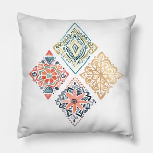 Gilded Pysansky Diamonds Pillow