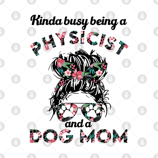 Physicist woman and dog mom gift . Perfect present for mother dad friend him or her by SerenityByAlex