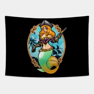 Mermaid Pirate Women Men Christmas Gift Tapestry