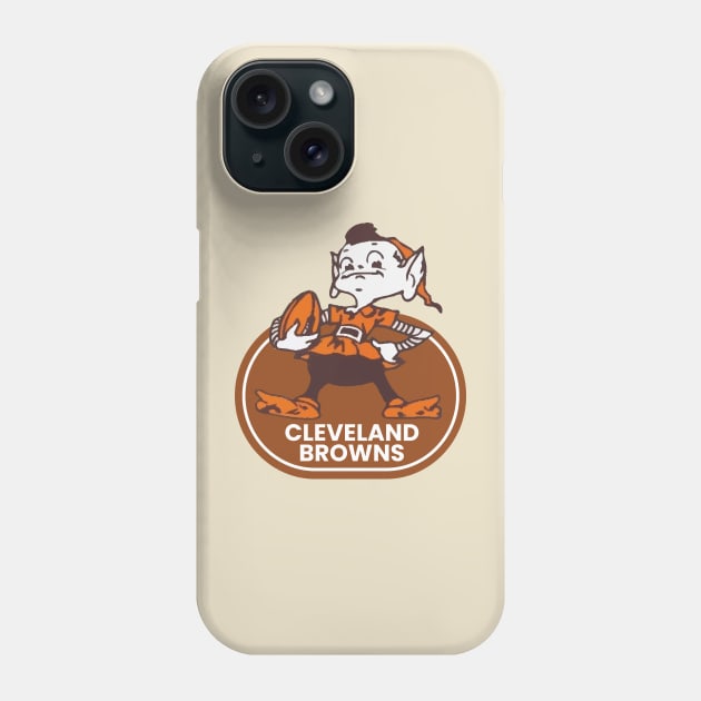 Cleveland Browns with Iconic Elf Phone Case by Semhar Flowers art
