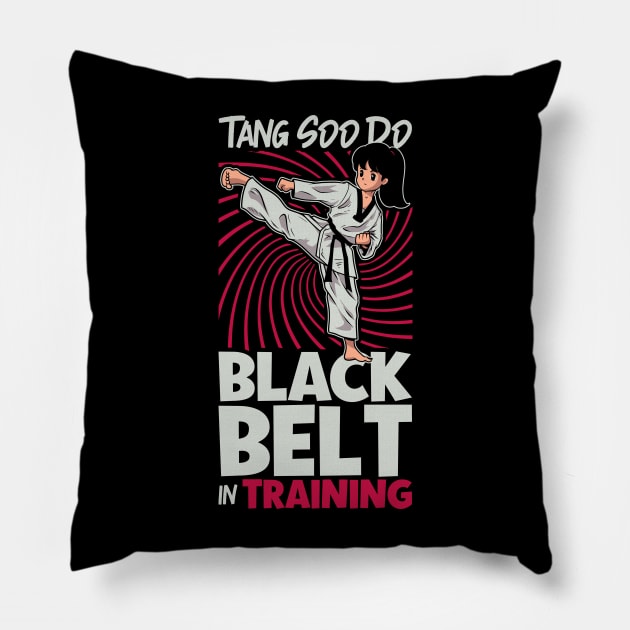 Black belt in training - Tang Soo Do Pillow by Modern Medieval Design