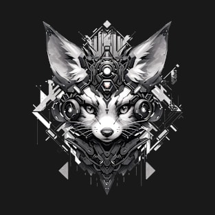 Mecha Tier Tiger Wolf Fuchs Dino Bär Cyborg T-Shirt