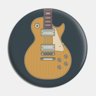 Gold Top Rock LP Guitar Pin