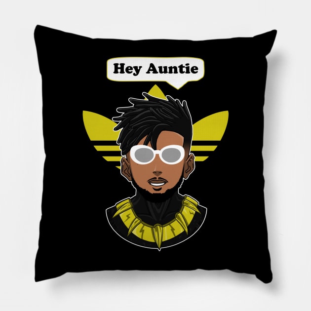 Black panther tribute Pillow by solo