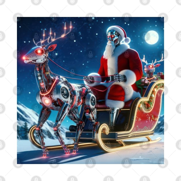 Cyborg Santa by TooplesArt
