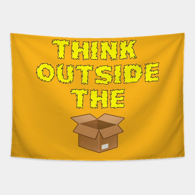 Think Outside The Box Tapestry by starcraft542