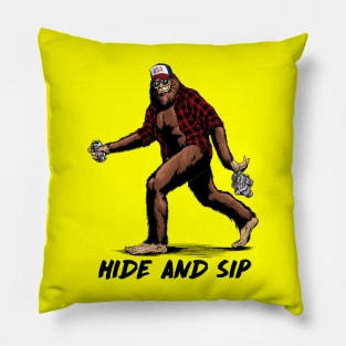 Hide and sip! Pillow