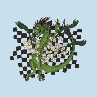 Checkered Green Dragon T-Shirt