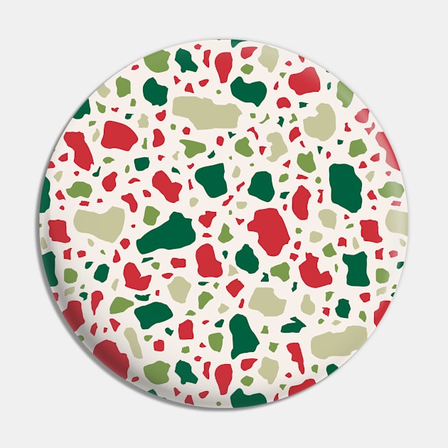 Terrazzo Holiday Pin by latheandquill