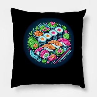 Cyber Punk Sushi Men Women Japanese Pillow