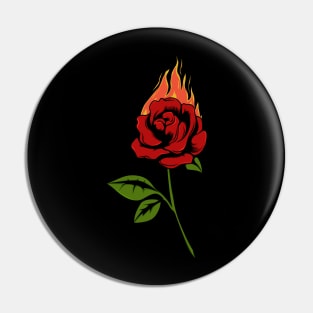 Fire Rose Pin