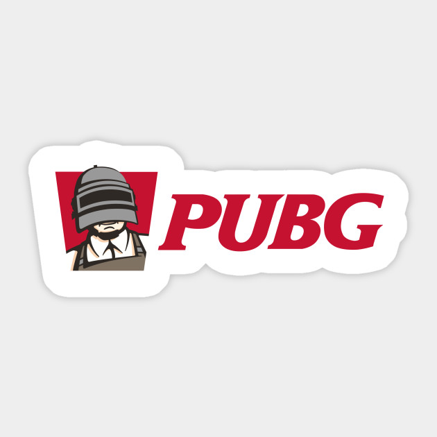 PUBG Chicken white background - Pubg - Sticker | TeePublic