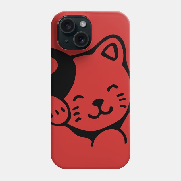 The cute cat t shirt Phone Case by we4you