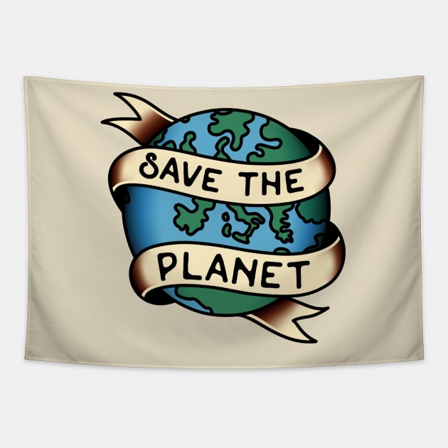 Save The Planet Tapestry by LipstickChick
