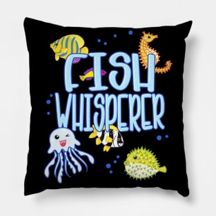 Fish Whisperers Funny Kids Pillow