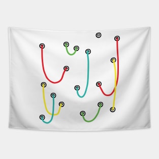 Modular Synth Cable Tapestry