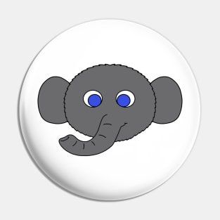 Elephant Puff Pin