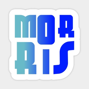 Morris, name, typography Magnet