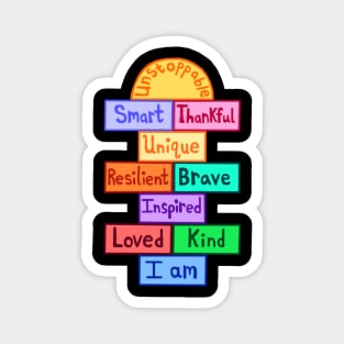 Inspirational Hopscotch Word Playground Game Magnet