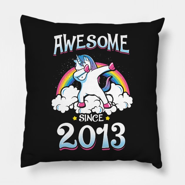 Awesome since 2013 Pillow by KsuAnn