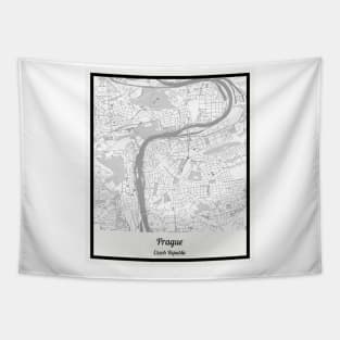 Map of Prague - Czech Republic Tapestry