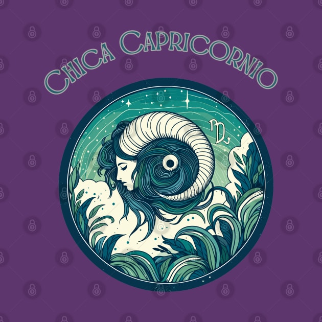 "Capricorn Spanish Celestial Symphony"- Zodiac Horoscope Star Signs by stickercuffs