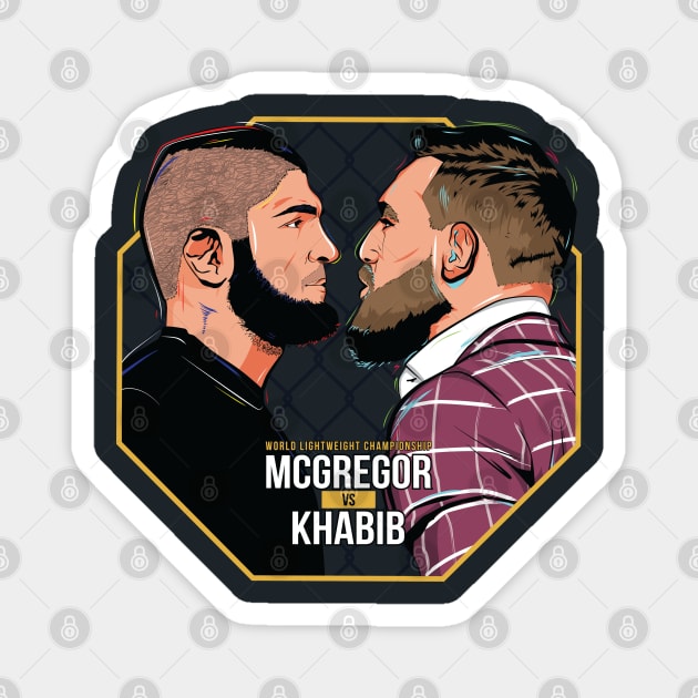 Mcgregor Vs. Khabib Magnet by portraiteam