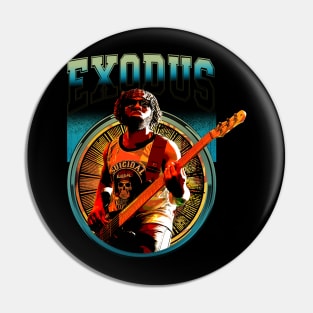 Exoduss Inferno Metal Firestorm on Fabric Pin