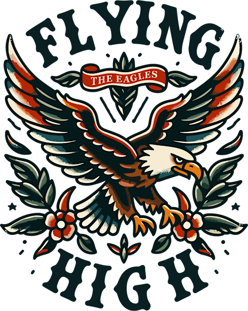 The Eagles Flying High Celebrating The Legacy Kids T-Shirt by FanArts