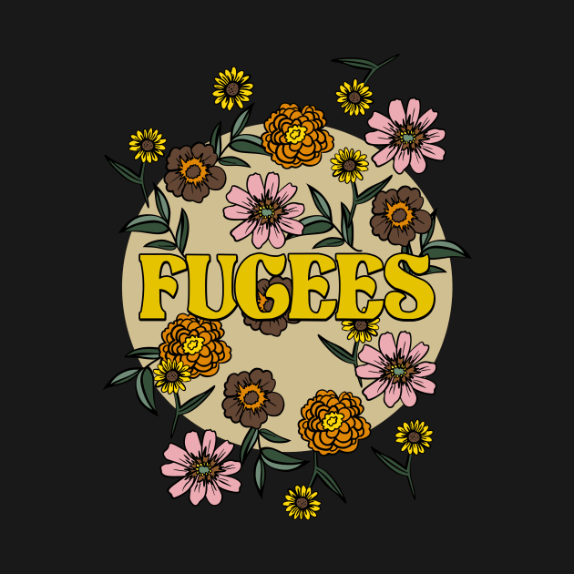 Fugees Name Personalized Flower Retro Floral 80s 90s Name Style by Ancientdistant