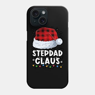 Stepdad Claus Red Plaid Christmas Santa Family Matching Pajama Phone Case