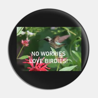 We Love Our Hummingbirds Pin