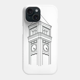 Clocktower Line Art Phone Case