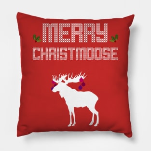 Merry Christmoose - Christmas Xmas Holidays Pillow