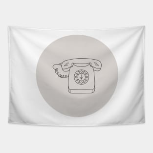 Retro Vintage Phone Tapestry