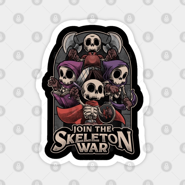 Skeleton War Meme - RPG Gift Magnet by Studio Mootant