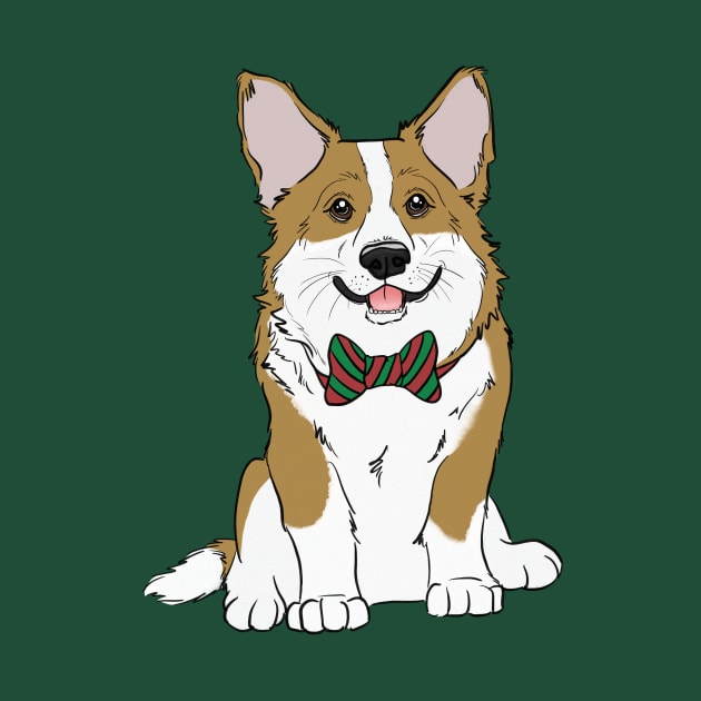 Christmas Corgi by rmcbuckeye