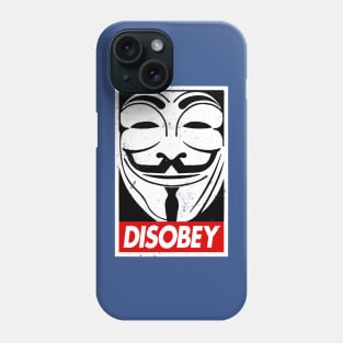 V For Vendetta Guy Fawkes Mask Disobey Phone Case