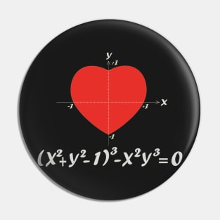 Love equation red heart Pin