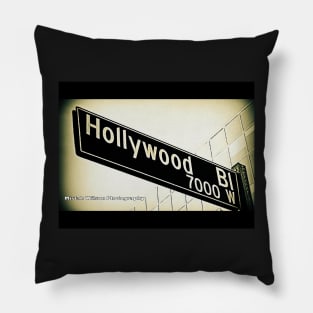 Hollywood Boulevard, Hollywood, California by Mistah Wilson Pillow