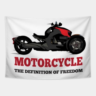 Can-Am Ryker Red - Motorcycle The Definition of Freedom Tapestry